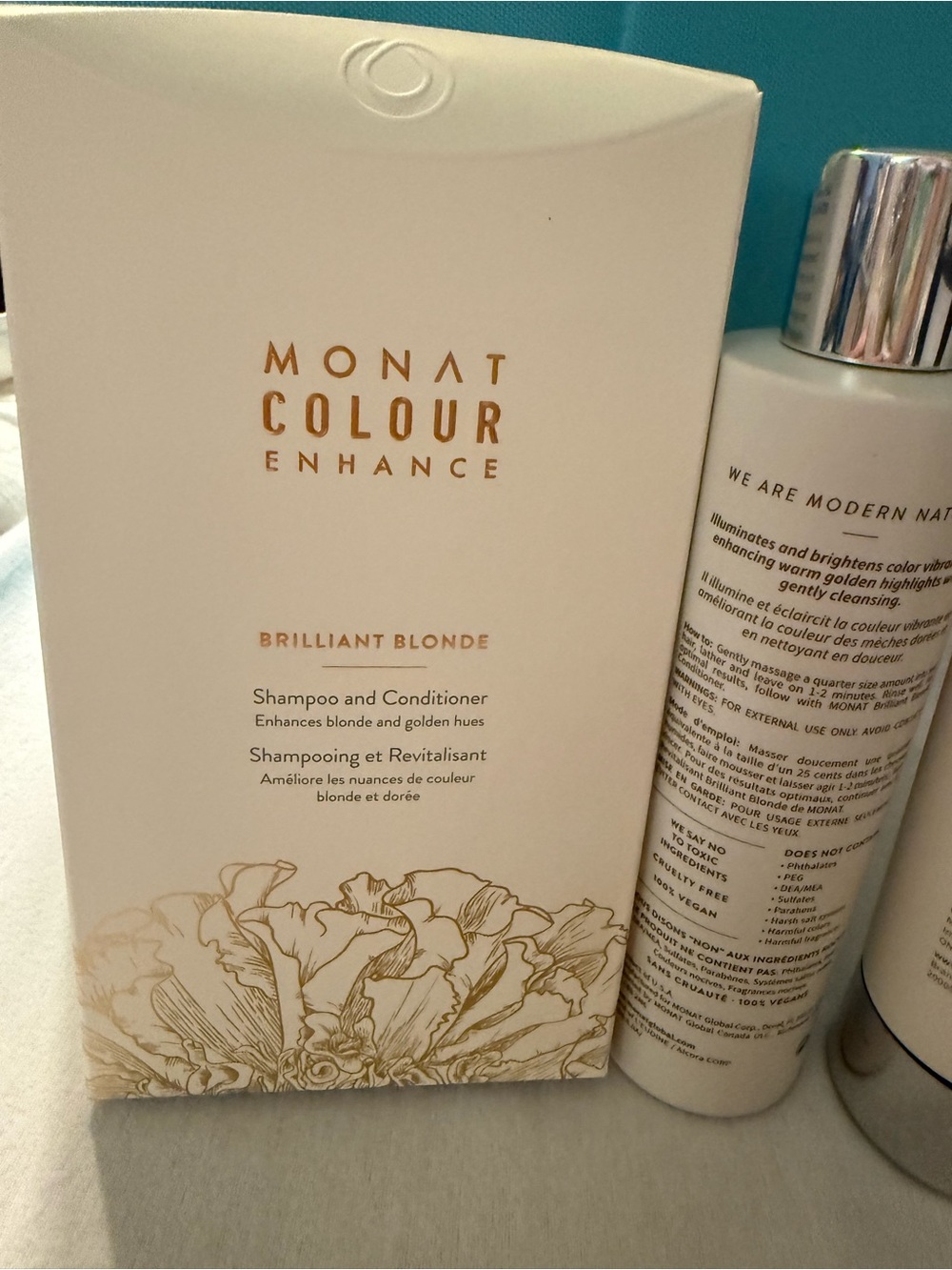 Authentic MONAT Colour Enhance Brilliant Blonde Shampoo & Conditioner - Picture 4 of 4